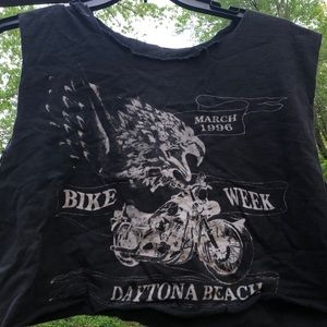 🤡Cropped Biker Muscle Tee🤡